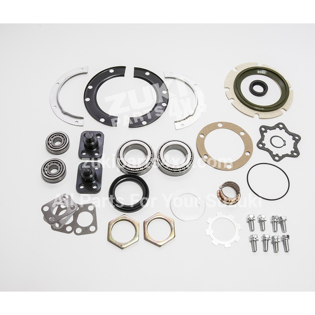 One Wheel Front axle knuckle seals, swivels and KingPins rebuild kit for Suzuki Santana Samurai